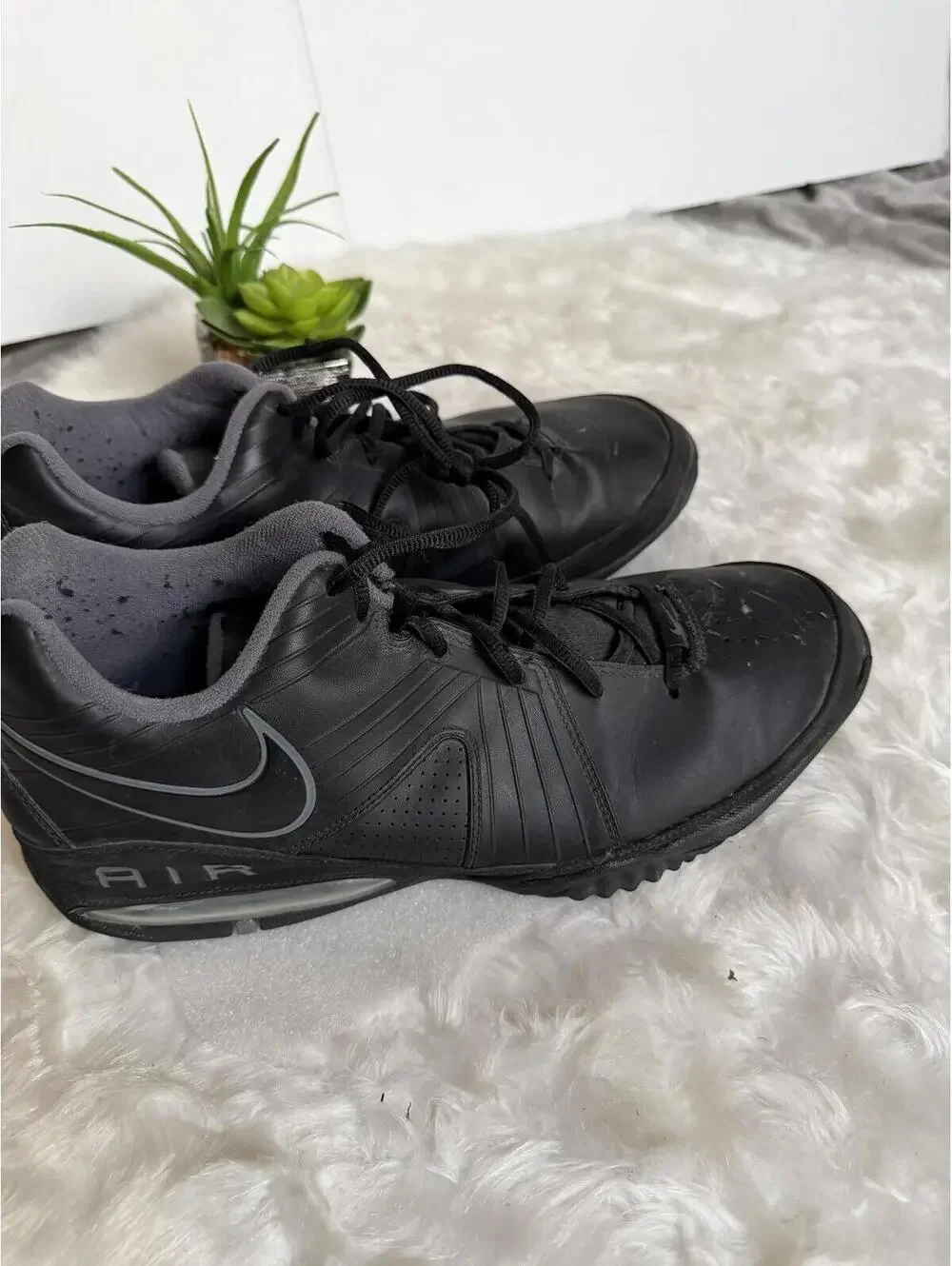 Nike Air Black Athletic Shoes Size 12
